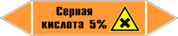 Маркировка трубопровода "серная кислота 5%" (k23, пленка, 507х105 мм)" - Маркировка трубопроводов - Маркировки трубопроводов "КИСЛОТА" - Магазин охраны труда ИЗО Стиль