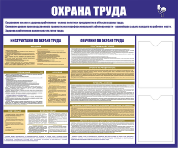 С160 Стенд охрана труда (1200х1000 мм, пластик ПВХ 3 мм, алюминиевый багет серебряного цвета) - Стенды - Стенды по охране труда - Магазин охраны труда ИЗО Стиль